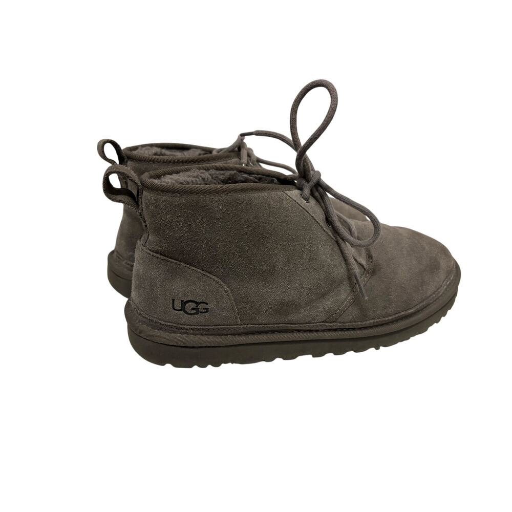 UGG Neumel Men’s Size 13 Gray Suede Shearling Lined Chukka Boots